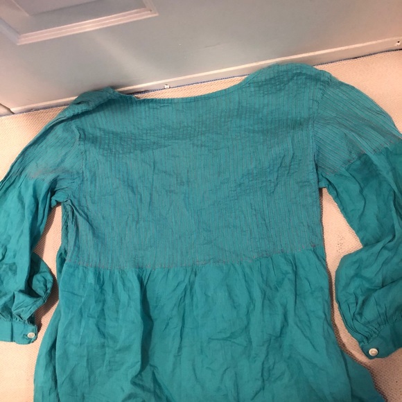 ROBERTA FREYMAN TEAL COLORED TOP SZ XS - Picture 3 of 8